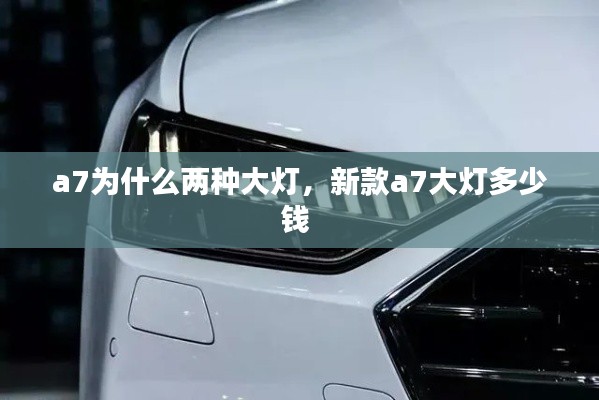 a7為什么兩種大燈，新款a7大燈多少錢(qián) 