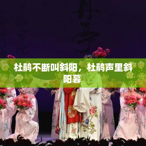 杜鵑不斷叫斜陽，杜鵑聲里斜陽暮 
