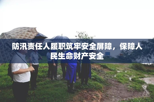 防汛責(zé)任人履職筑牢安全屏障，保障人民生命財產(chǎn)安全